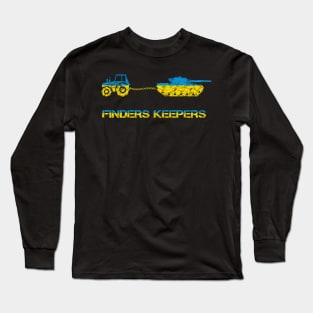 Ukraine Tractor Stealing A Russian Tank Long Sleeve T-Shirt